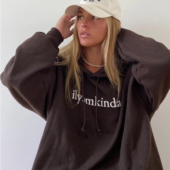 Urban Outfitters Tops - ilysmkinda Oversized Hoodie Sweatshirt